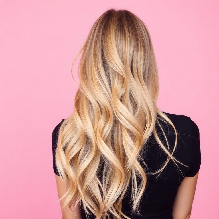 Cabelo com balayage e escova finalizada no salão Eliene Ferrari em Jardim Camburi, Vitória/ES